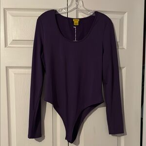 Daisy Purple Long Sleeve Bodysuit